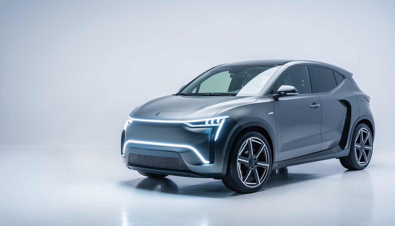 Togg T6X yeni kompakt elektrikli SUV modelini temsil eden özgün hero görseli